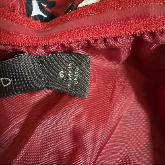 The Limited Red Coral Animal Print Strapless Mini Womens Size 8 Pockets Beach - Picture 14 of 16